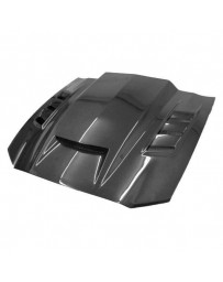 VIS Racing Carbon Fiber Hood Terminator Style for Ford MUSTANG 2DR 13-14