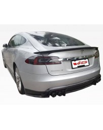 VIS Racing 2012-2015 Tesla Model S VIP Carbon Fiber Rear Lip