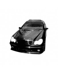 VIS Racing Carbon Fiber Hood OEM Style for Mercedes C-Class 4DR 01-07