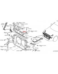 370z Nissan OEM Bracket Bonnet Lock LH