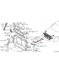 370z Nissan OEM Support Radiator Core Side LH