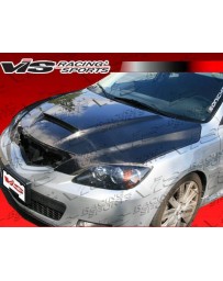 VIS Racing Carbon Fiber Hood M Speed Style for Mazda 3 Hatchback 04-09