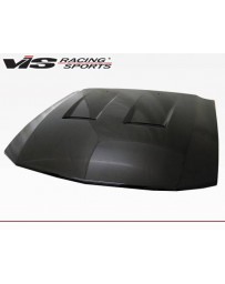 VIS Racing Carbon Fiber Hood Heat Extractor Style for Ford MUSTANG 2DR 05-09