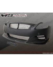 VIS Racing 2008-2013 Infiniti G37 2Dr Zelda Front Bumper With Carbon Lip