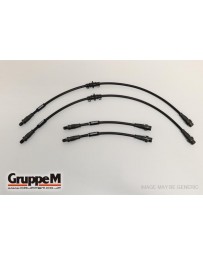 GruppeM AUDI A4 (B7) 3.2 FSI QUATTRO 2005 - 2008 CARBON STEEL FITTING FRONT & REAR SET (BH-2013)