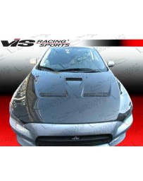 VIS Racing Carbon Fiber Hood OEM Style for Mitsubishi EVO 10 4DR 2008-2017