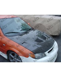 VIS Racing 2002-2003 Mazda Protege 5 5Dr Evo Carbon Fiber Hood