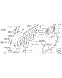 350z Nissan OEM Lower Weather-Strip Retainer