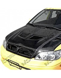 VIS Racing Carbon Fiber Hood EVO Style for Mitsubishi Lancer 4DR 02-03