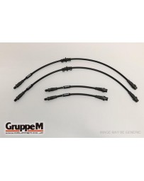 GruppeM MERCEDES W205 C63/S AMG 4.0 (S/W) 2015 ~ CARBON STEEL FITTING FRONT & REAR SET (BH-4005)