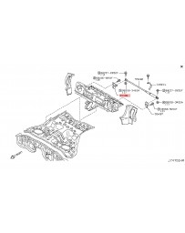 350z HR Nissan OEM Bracket Assembly-Damper Bar Rear RH 07-08