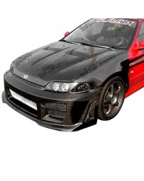 VIS Racing Carbon Fiber Hood Xtreme GT Style for Honda Civic 2DR & 4DR 99-00
