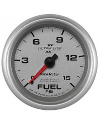 Nissan GT-R R35 AutoMeter Ultra-Lite II Mechanical Fuel Pressure Gauge 15 PSI - 2 5/8"