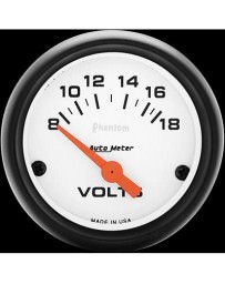 Nissan GT-R R35 AutoMeter Phantom Electronic Voltmeter Gauge 8-18 Volts - 52mm