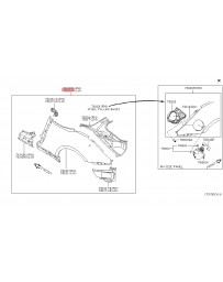 350z Nissan OEM Rear Quarter Panel Fender Assembly, LH - Convertible Roadster