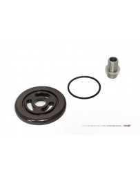 AMS Performance 2009+ Nissan GT-R R35 Alpha CNC Billet Oil Filter Adapter with Street Filter