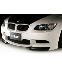 Varis Plain Weave Carbon Fiber Front Spoiler with Extension Lip Set BMW E92 M3 08-13