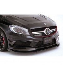 Varis Carbon Fiber Front Spoiler and Extension Lip Set Mercedes Benz A45 AMG Wagon 13-18
