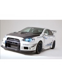 Varis Side Splitter Fin Replacement for Varis Bumper Mitsubishi EVO X CZ4A 08-15