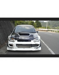 Varis Carbon Front Bumper Attachment Cover Set Subaru STi GDB C-D-E 02-15