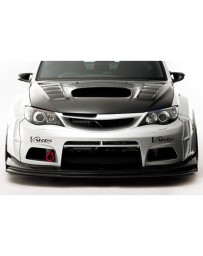 Varis FRP Wide Body Side Splitter Fin Subaru STi GVB Sedan 08-16