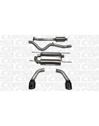Toyota GT86 Corsa Performance 2.5" Cat-Back Exhaust, Dual Rear Exit with Single 4.5" Black Pro-Series Tips 
