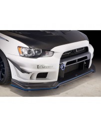 Varis Carbon Front Bumper System 4 Version 2 w/Version 2 Carbon Fiber Lip Mitsubishi EVO X CZ4A 08-15