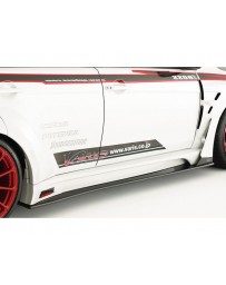 Varis Carbon Wide Body Side Step Side Air Panel and Big Underboard Mitsubishi EVO X CZ4A 08-15