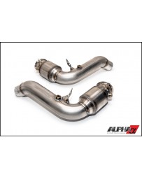 AMS Performance 12-16 BMW M5 (F10) / 12-16 BMW M6 (F06/F12/13) Alpha 3in Downpipes without Cat Converter
