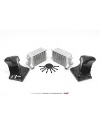 AMS Performance 16-19 Porsche Carrera/Carrera S (991.2) Alpha Intercooler Kit with Carbon Fiber Shrouds