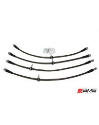 AMS Performance 03-07 Misubishi EVO VIII/IX Stainless Steel Braided Brake Lines