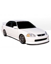 VIS Racing 1996-1998 Honda Civic 4Dr Racing Series 4Pc Kit W/Touring Style Front Lip Polyurethane