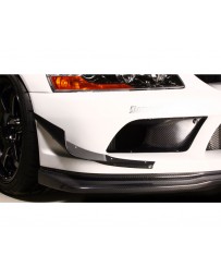 Varis Front FRP Bumper Canard Single Mitsubishi EVO CT9A '09 Ver 06-07