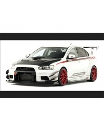 Varis FRP Wide Body Big Underboard Only Mitsubishi EVO X CZ4A 08-15