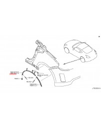 370z Nissan OEM Nismo Rear Over Fender Molding, LH G41 15+