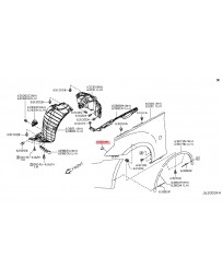 370z Nissan OEM Front Fender Spacer
