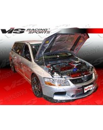 VIS Racing 2006-2007 Mitsubishi Evo 9 4Dr Mr Carbon Fiber Front Lip