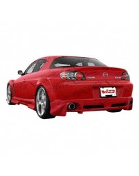 VIS Racing 2004-2008 Mazda Rx-8 2Dr Invader 2 Rear Lip Polyurethane