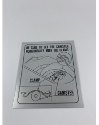300ZX Z32 Blaster Z Plate-Caution Spare Tire Decal