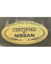 300ZX Z32 Blaster Z "Certified By Nissan" Quarter Glass Decal
