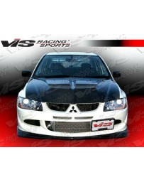 VIS Racing 2003-2005 Mitsubishi Evo 8 4Dr Demon Carbon Front Lip
