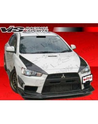VIS Racing 2008-2014 Mitsubishi Evo 10 Rally Style Carbon Fiber Front Lip