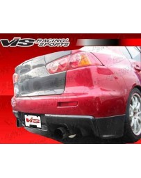 VIS Racing 2008-2014 Mitsubishi Evo 10 Rally Style Carbon Fiber Rear Add-On Aprons 2 Pieces
