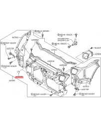 350z Nissan OEM Radiator Support Core Blind Plug Cover