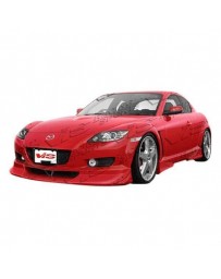 VIS Racing 2004-2008 Mazda Rx-8 2Dr Invader 2 Side Skirt Polyurethane