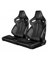 BRAUM ORUE Series Racing Seats (Black Leatherette) – Pair