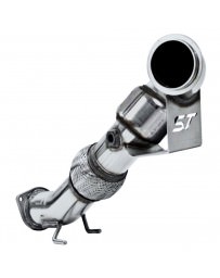 Focus ST 2013+ ST 3 inch Competition Down Pipe with Cat - Polished T304