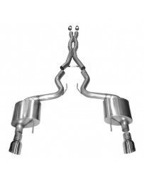 Mustang 2015+ Corsa Xtreme Stainless Steel Cat-Back Exhaust System with Dual Rear Exit Polish