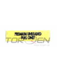 350z Nissan OEM Label - Unleaded Fuel Only 03-03/04