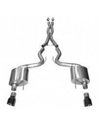 Mustang 2015+ Corsa Xtreme Stainless Steel Cat-Back Exhaust System with Dual Rear Exit Black